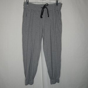 Theory Cortlandt Grey Joggers Drawstring Viscose Sweatpants Lounge Small Soft